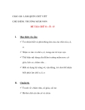 Giáo án chương trình đổi mới  ĐỀ TÀI: CHỮ O – Ô - Ơ