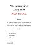 Atlas Siêu âm Về Cơ Xương Khớp PHẦN 1: NGỰCHỐ THƯỢNG ĐÒN 