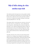 Một số biến chứng do viêm amidan mạn tính 