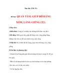 Đạo đức (Tiết 15):  Đề bài:  QUAN TÂM, GIÚP ĐỠ HÀNG XÓM, LÁNG GIỀNG (T2).