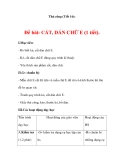 THỦ CÔNG LỚP 3: Đề bài: CẮT, DÁN CHỮ  E