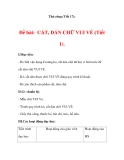 THỦ CÔNG LỚP 3: Đề bài: CẮT, DÁN CHỮ VUI VẺ (Bài 1).