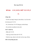 THỦ CÔNG LỚP 3 : Đề bài: CẮT, DÁN CHỮ VUI VẺ (Bài 2).
