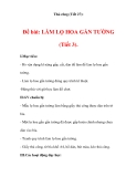 THỦ CÔNG LỚP 3: Làm lọ hoa gắn tường: Hoàn thành lọ hoa