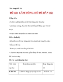THỦ CÔNG LỚP 3: Đồng hồ để bàn- Làm mặt đồng hồ