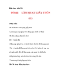 THỦ CÔNG LỚP 3: Làm quạt giấy(Bước 1)