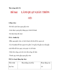 THỦ CÔNG LỚP 3: Làm quạt giấy(Bước 2)