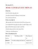 THỦ CÔNG LỚP 3: Làm quạt giấy(Bước 3)