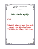 Báo cáo tốt nghiệp: Phân tích hiệu quả hoạt động kinh doanh xăng dầu của công ty TNHH Duyên Hồng – Vĩnh Long