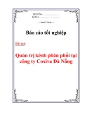 Báo cáo tốt nghiệp: Quản trị kênh phân phối tại công ty Coxiva Đà Nẵng