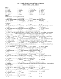 ĐỀ VÀ ĐÁP ÁN KỲ THI THỬ ĐH NĂM 2011 MÔN: TIẾNG ANH – ĐẾ 13 Phần 1. 1. A.