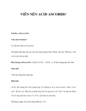 VIÊN NÉN ACID ASCORBIC 