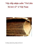 Tài liệu: Việc tiếp nhận cuốn 'Từ Liên Xô trở về' ở Việt Nam