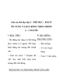 Giáo án thể dục lớp 3 – BÀI 67 ÔN TUNG VÀ BẮT BÓNG THEO NHÓM 2 – 3