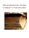 Nhân vật trùng tên trong "Âm thanh và cuồng nộ" và "Trăm năm cô đơn" 
