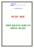 PHỔ KHÁNG KHUẨN ĐÔNG DƯỢC