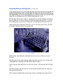 Dùng WordArt tạo chữ lồng ảnh