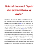 Phân tích đoạn trích "Người cầm quyền khôi phục uy quyền "_2