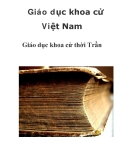 Giáo dục khoa cử Việt Nam Giáo dục khoa cử thời Trần 