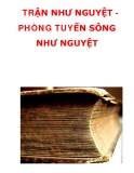 TRẬN NHƯ NGUYỆT PHÒNG TUYẾN SÔNG NHƯ NGUYỆT 