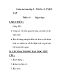 Giáo án toán lớp 5 - Tiết 26 : LUYỆN TẬP