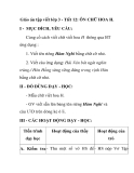 Giáo án tập viết lớp 3 - Tiết 12: ÔN CHỮ HOA H.
