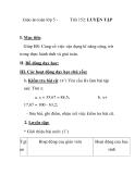 Giáo án toán lớp 5 -  Tiết 152: LUYỆN TẬP 