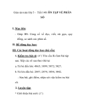 Giáo án toán lớp 5 - Tiết 140: ÔN TẬP VỀ PHÂN SỐ 