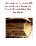 Hiện tượng nhân vật nữ tu tập Phật giáo trong truyện cổ dân gian Việt Nam và một số nước khác ở Đông Nam Á lục địa