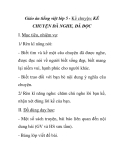 Giáo án tiếng việt lớp 5 - Kể chuyện: KỂ CHUYỆN ĐÃ NGHE, ĐÃ ĐỌC 