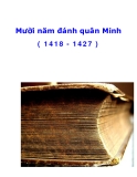 Mười năm đánh quân Minh ( 1418 - 1427 )_1