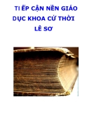 TIẾP CẬN NỀN GIÁO DỤC KHOA CỬ THỜI LÊ SƠ 