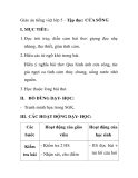 Giáo án tiếng việt lớp 5 - Tập đọc: CỬA SÔNG I