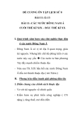 ĐỀ CƯƠNG ÔN TẬP LỊCH SỬ 8 BÀI 11-12-13