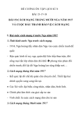 ĐỀ CƯƠNG ÔN TẬP LỊCH SỬ 8 BÀI 15-17-18