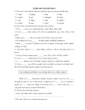 EXERCISES FOR REVISION
