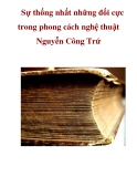 Sự thống nhất những đối cực trong phong cách nghệ thuật Nguyễn Công Trứ _4
