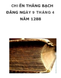 CHIẾN THẮNG BẠCH ĐẰNG NGÀY 9 THÁNG 4 NĂM 1288 
