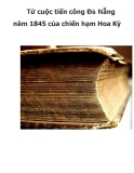 Từ cuộc tiến công Đà Nẵng năm 1845 của chiến hạm Hoa Kỳ  .