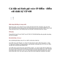 Cài đặt mô hình gọi voice IP điểm