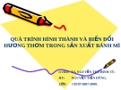 Đề tài: QUÁ TRÌNH HÌNH THÀNH VÀ BIẾN ĐỔI HƯƠNG THƠM TRONG SẢN XUẤT BÁNH MÌ