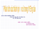 Tiểu luận: Phân tích các thành phần có trong hương táo