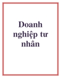 Đề tài: Doanh nghiệp tư nhân