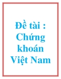 Đề tài : chứng khoán việt nam