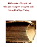 Thiên nhiên - Thế giới tinh thần của con người trong văn xuôi Hoàng Phủ Ngọc Tường