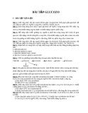 BÀI TẬP GLUCOZO