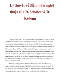 Lý thuyết về điểm nhìn nghệ thuật của R. Scholes và R. Kellogg