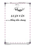 Đề tài: Đồng tiền chung