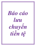 Báo cáo Tài chính: Lưu chuyển tiền tệ