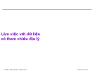 Làm việc với dữ liệu có tham chiếu địa lí